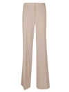 Stella Mccartney High Waist Flared Trousers In Oat