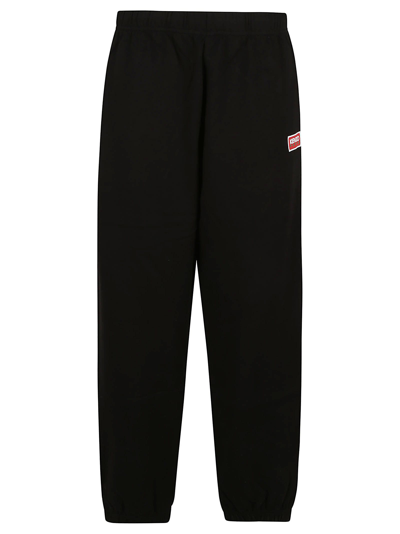 Kenzo Logo-patch Track Pants In J Noir