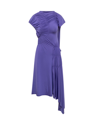 Victoria Beckham Wrap Dress In Iris Blue