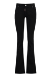 Dsquared2 Mid-rise Flared Jeans In Black