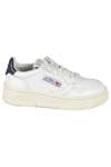 Autry Medalist Low Sneakers In White Blue