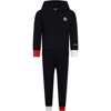 MONCLER BLUE SUIT FOR BOY WITH LOGO