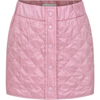 MONCLER PINK SKIRT FOR GIRL WITH LOGO
