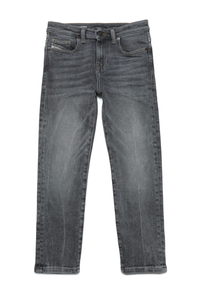 Diesel Kids' 2020 D-viker-j Trousers  2020 Jeans 2020 D-viker Straight Grey Used Effect In Blue