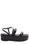 THE ROW THE ROW DOUBLE STRAP WEDGE SANDALS