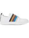 PIERRE HARDY striped slip-on sneakers,JS0212122318