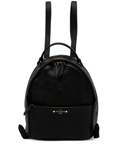 Louis Vuitton 2021 Pre-owned logo-plaque Backpack - Black