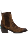 Sartore Texan Ankle Boots In Brown