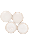 MAISON MARGAUX CONTRAST-EDGE CERAMIC DINNER PLATES (SET OF 4)