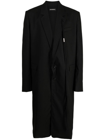 Ann Demeulemeester Tailored Stretch-cotton Jacket In Black