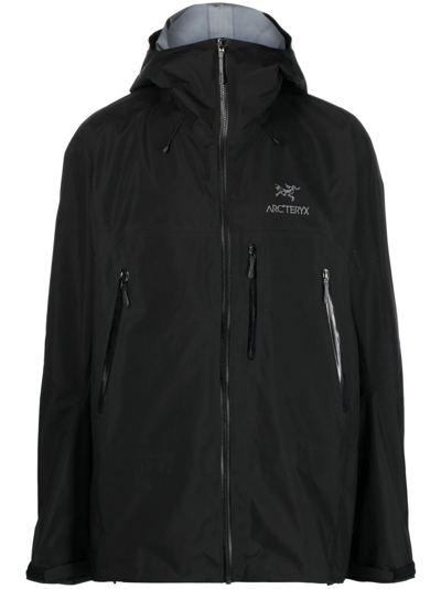 Arc'teryx Beta Sv Gore-tex® Hooded Jacket In Black