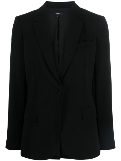 THEORY STAPLE SINGLE-BREASTED BLAZER