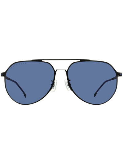 Hugo Boss 1404/f/sk Pilot-frame Sunglasses In Black