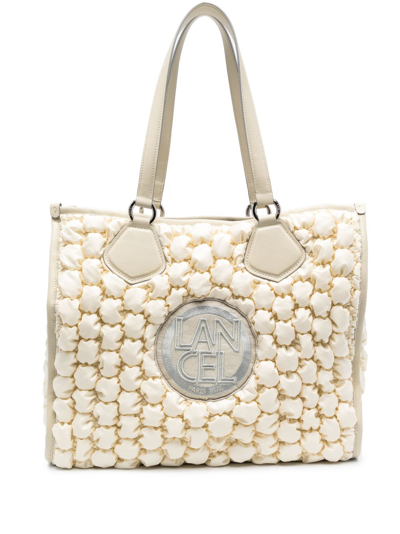 Lancel Large Summer Quilted Tote Bag In Neutrals