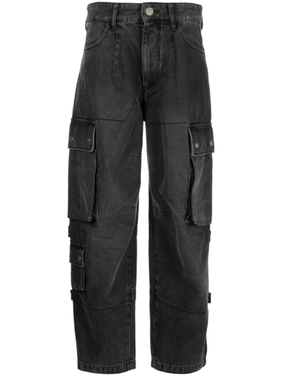 ISABEL MARANT ELORE DENIM CARGO PANTS