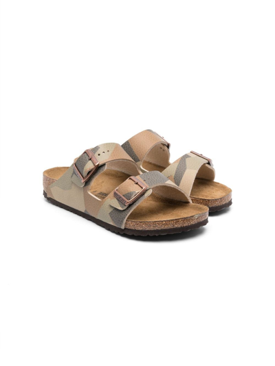 Birkenstock Unisex Arizona Slide Sandals - Little Kid, Big Kid In Beige