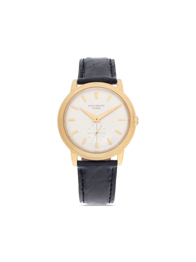 Pre-owned Patek Philippe 1950s  Calatrava Disco Volante 35mm In Neutrals