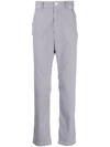 PEARLY GATES LOGO-EMBROIDERED STRIPED TROUSERS