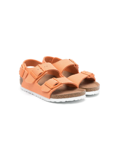 Birkenstock Kids' Milano Buckled Sandals In Orange