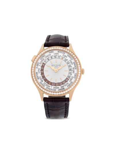 Pre-owned Patek Philippe 2019  World Time 36mm In White