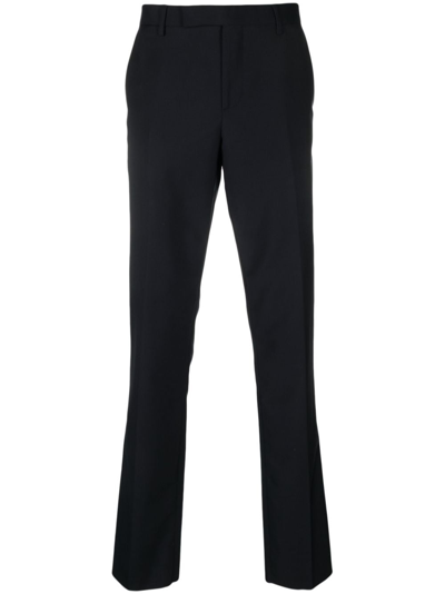 Paul Smith Straight-leg Wool-blend Trousers In Blue