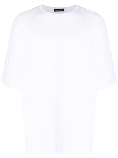 Ann Demeulemeester Slogan-print Cotton T-shirt In White