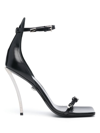 VERSACE PIN-POINT 100MM BUCKLE-STRAP SANDALS