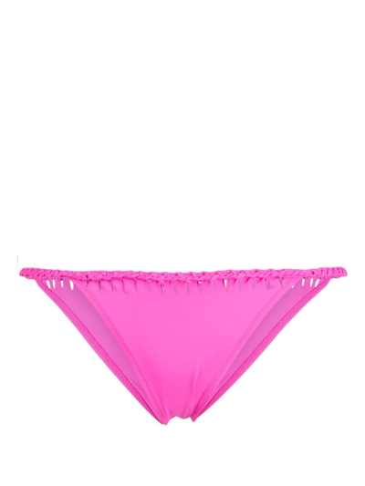 Agent Provocateur Womens Hot Pink Sofi Braided Bikini Bottoms