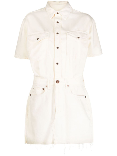 Rag & Bone Featherweight Lilah Mini Dress In Off White