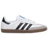 Adidas Originals Low-top Sneakers With Contrast Stripes And Suede Accents In White/gray/black