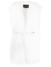 FABIANA FILIPPI PANELLED FAUX-FUR GILET