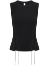 DION LEE LACE-UP TANK TOP