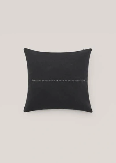 Mango Home Backstitch Cushion Cover 50x50cm Black