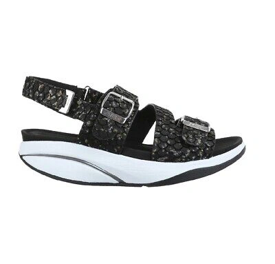 Pre-owned Mbt Lena W Black  Damen Sandalen