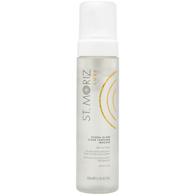 St. Moriz Luxe Hydra-glow Clear Tanning Mousse - Medium 200ml In White