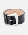 ALEXANDER MCQUEEN LEATHER WAIST BUCKLE BELT