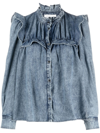 Isabel Marant Étoile Idety Blouse In Blue