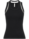 Dion Lee Lace-detail Tank Top In Black