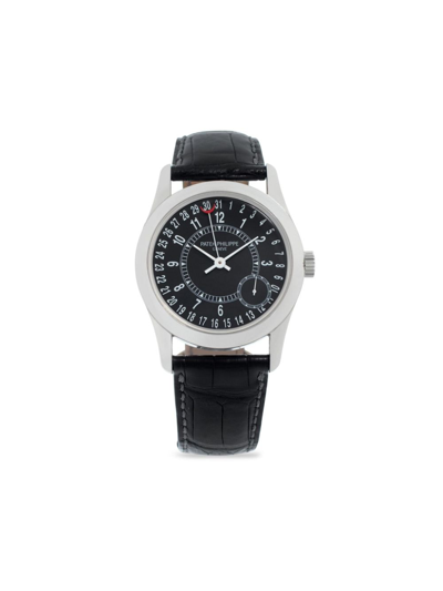 Pre-owned Patek Philippe 2016  Calatrava 37mm In Black