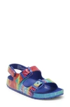 Harper Canyon Kids' Sage Buckled Sandal In Rainbow Tie Dye