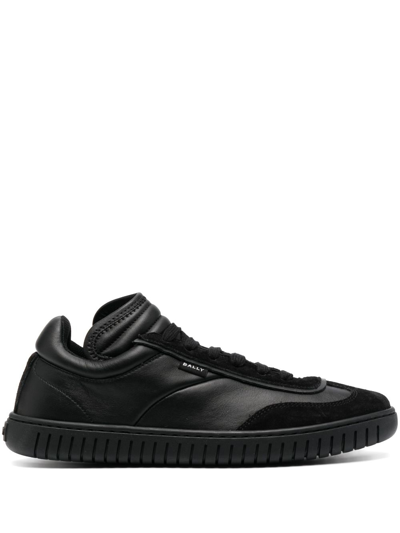 Bally Player Lace-up Leather Sneakers In Black
