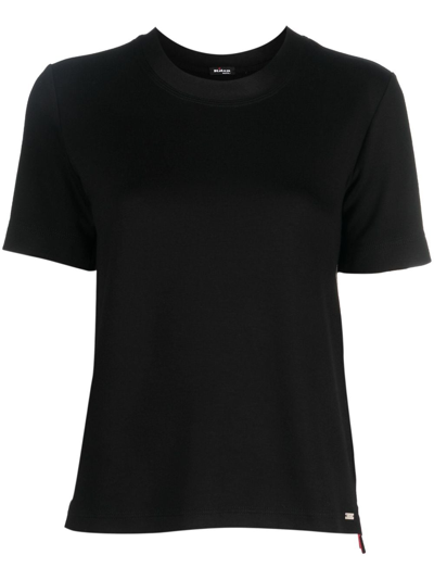 Kiton Logo-print Cotton T-shirt In Black