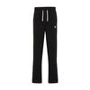 Palm Angels Men's Crochet Side-stripe Track Pants In Black_off_white