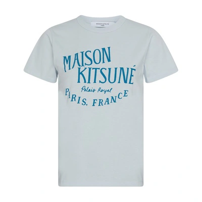 Maison Kitsuné Palais Royal Tee-shirt In Grey_blue