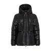 Moncler Seine Hooded Quilted Padded Glossed-shell Down Jacket In Black