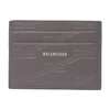 BALENCIAGA EMBOSSED MONOGRAM CARD CASE IN BOX