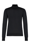 Versace Turtleneck Medusa Pullover In Black