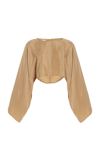 THIRD FORM PRESSED PETALS CROPPED CUPRO TOP