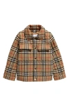 BURBERRY KIDS' CHECK QUILTED JACKET