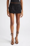 Alexander Wang High Waisted Pleated Workwear Short In 001 Black